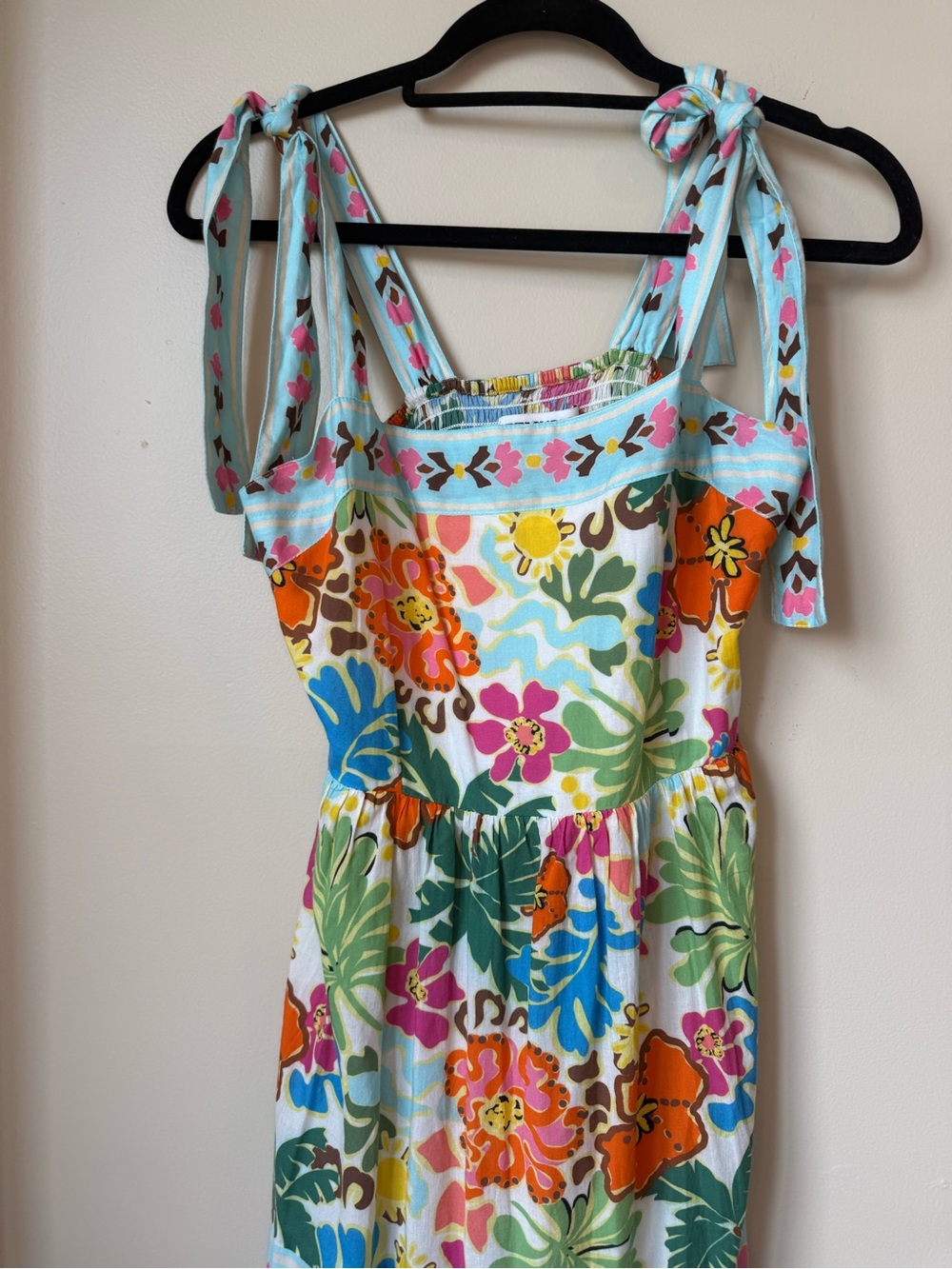 Beach Riot Charlotte Colorful Floral Maxi Dress Size Medium - Picture 10 of 14